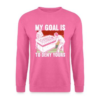 Tischfußball - Unisex Pullover - Pink - Vorne