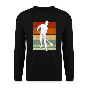 Souffleur de verre soufflant de verre - Sweat-shirt Unisexe - noir - Devant - Alina (178cm) & Michal (187cm)