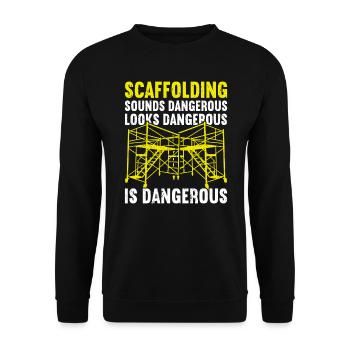 Échafaudage Échafaudage - Sweat-shirt Unisexe - noir - Devant - Alina (178cm) & Michal (187cm)