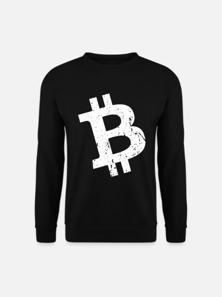 Bitcoin Vintage BTC Symbol - Unisex Pullover - Schwarz
