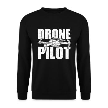Drone Drones - Unisex Sweatshirt - black - Front - Alina (178cm) & Michal (187cm)