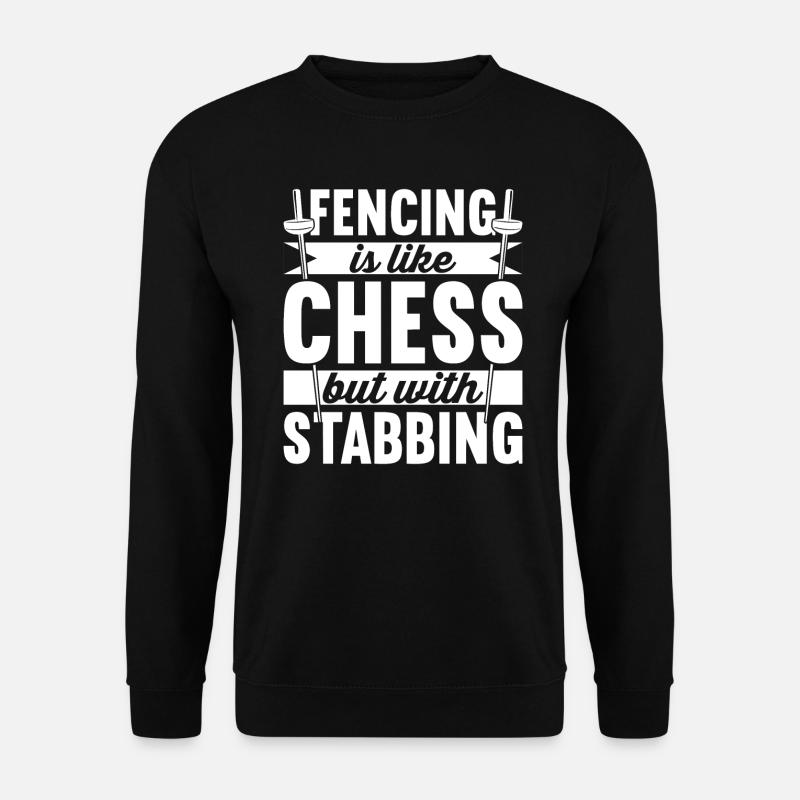 Fechten - Unisex Pullover - Schwarz