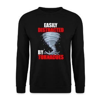 Meteorologist Meteorologists Meteorology - Unisex Sweatshirt - black - Front - Alina (178cm) & Michal (187cm)
