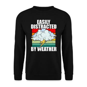 Meteorologist Meteorologists Meteorology - Unisex Sweatshirt - black - Front - Alina (178cm) & Michal (187cm)
