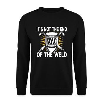 Schweißen Schweißer Schweißer - Unisex Pullover - Schwarz - Vorne - Alina (178cm) & Michal (187cm)