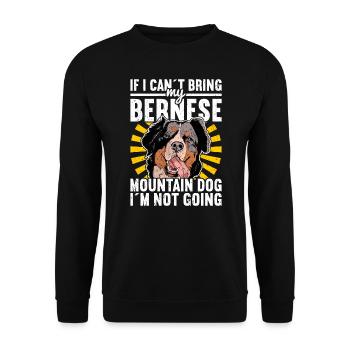 Berner Sennenhund - Unisex Pullover - Schwarz - Vorne - Alina (178cm) & Michal (187cm)