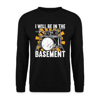 Drum Drummer Drumming Drummers - Unisex Sweatshirt - black - Front - Alina (178cm) & Michal (187cm)