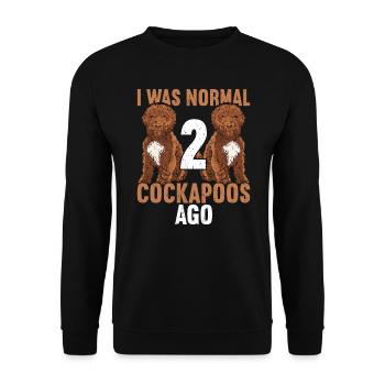 Cockapoo - Unisex Sweatshirt - black - Front - Alina (178cm) & Michal (187cm)