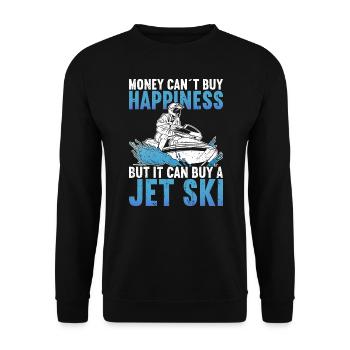 Jetski Jetski Skifahren - Unisex Pullover - Schwarz - Vorne - Alina (178cm) & Michal (187cm)