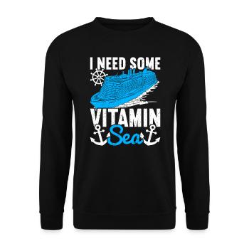 Bateau de croisière Croisière Vacances Croisière en famille - Sweat-shirt Unisexe - noir - Devant - Alina (178cm) & Michal (187cm)