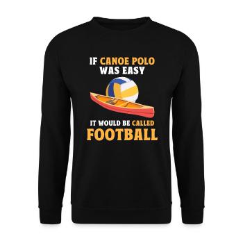 Kanu-Polo - Unisex Pullover - Schwarz - Vorne - Alina (178cm) & Michal (187cm)
