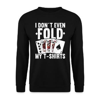 Poker - Sweat-shirt Unisexe - noir - Devant - Alina (178cm) & Michal (187cm)