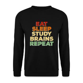 Neuroscience Neuroscientist Neurology Neurologist - Unisex Sweatshirt - black - Front - Alina (178cm) & Michal (187cm)