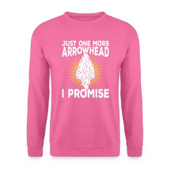 Pfeilspitzenjagd Pfeilspitzen Feuersteinknapping - Unisex Pullover - Pink - Vorne