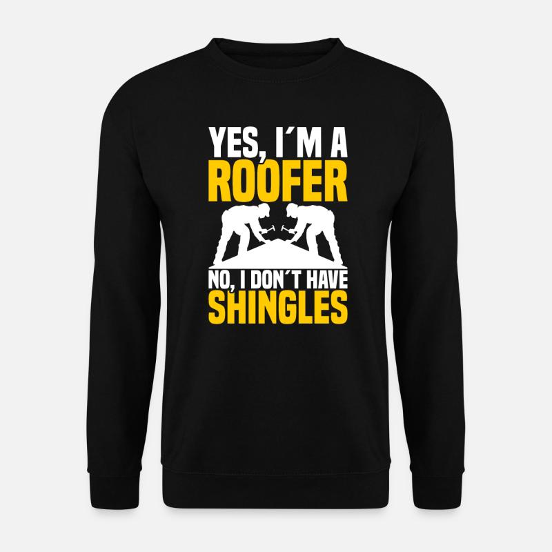 Couvreur Tuiles de toiture - Sweat-shirt Unisexe - noir