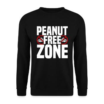 Allergie aux arachides Allergie aux noix - Sweat-shirt Unisexe - noir - Devant - Alina (178cm) & Michal (187cm)