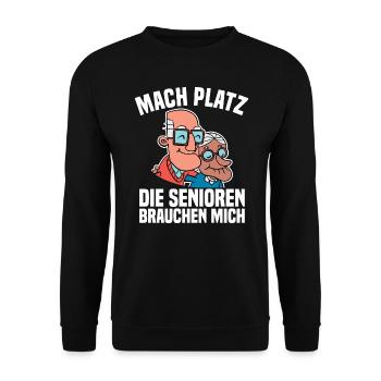 Altenpfleger Pfleger Altenpflegerin Altenpflege - Unisex Pullover - Schwarz - Vorne - Alina (178cm) & Michal (187cm)