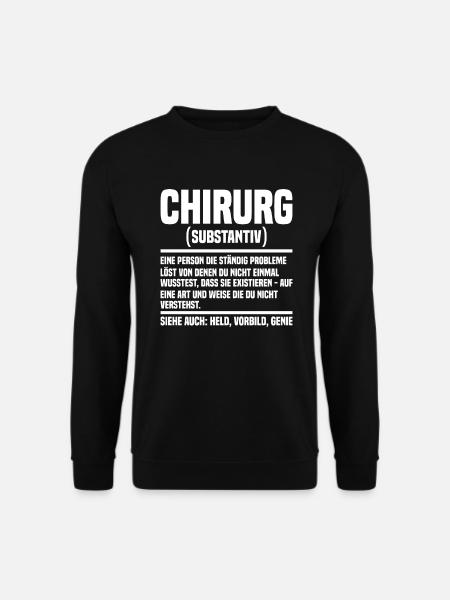 Chirurg Chirurgie - Unisex Pullover - Schwarz