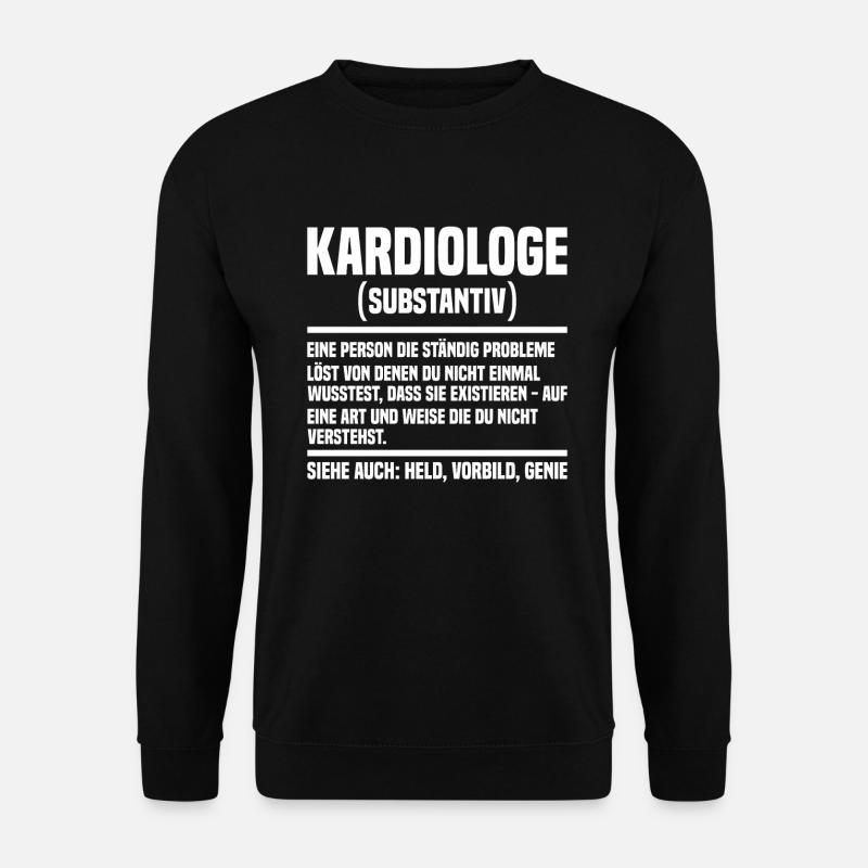 Kardiologe Kardiologie - Unisex Pullover - Schwarz