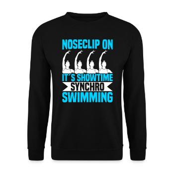 Synchronschwimmen - Unisex Pullover - Schwarz - Vorne - Alina (178cm) & Michal (187cm)