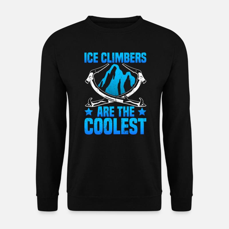 Eisklettern Eiskletterer - Unisex Pullover - Schwarz