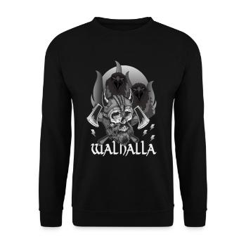 WALHALLA - SIE WEISEN DEN WEG - Unisex Pullover - Schwarz - Vorne - Alina (178cm) & Michal (187cm)