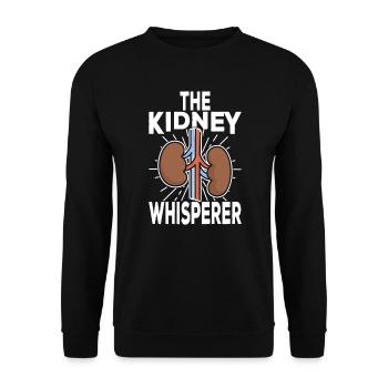 Nephrology Kidney Renal Medicine Nephrologist - Unisex Sweatshirt - black - Front - Alina (178cm) & Michal (187cm)