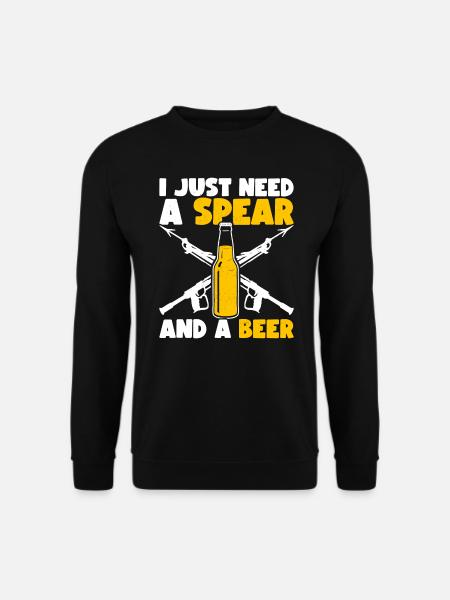 Spearfishing Spearfisher Spear Fisher - Unisex Sweatshirt - black