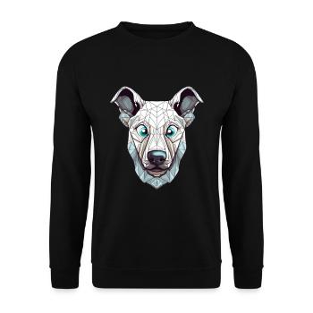blue Eyes dog - Unisex Pullover - Schwarz - Vorne - Alina (178cm) & Michal (187cm)