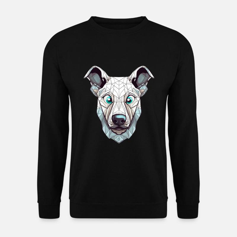 blue Eyes dog - Unisex Pullover - Schwarz