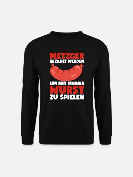 Metzger Fleischer Metzgermeister Fleischerin - Unisex Pullover - Schwarz