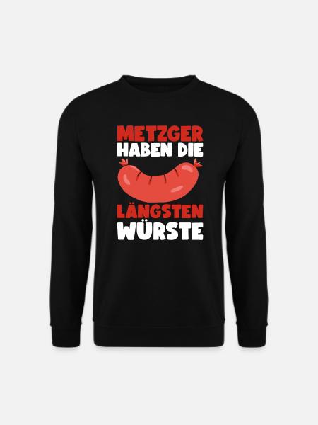 Metzger Fleischer Metzgermeister Fleischerin - Unisex Pullover - Schwarz
