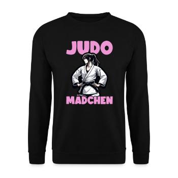 Judo Mädchen Judo Geschenk Judoka - Unisex Pullover - Schwarz - Vorne - Alina (178cm) & Michal (187cm)