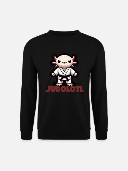 Judo Axolotl Judo Geschenk Judoka - Unisex Pullover - Schwarz
