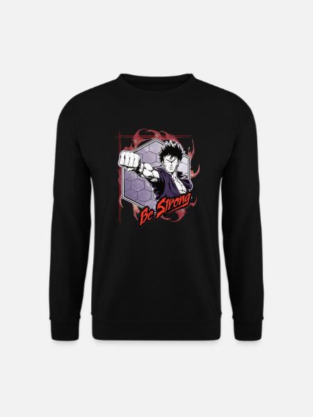 Be Strong - Anime Fighter - Unisex Sweatshirt - black