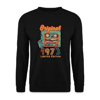 Original 1973 édition limitée Cassette anniversaire - Sweat-shirt Unisexe - noir - Devant - Alina (178cm) & Michal (187cm)
