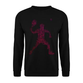 Pickleball Racquetball Pickleball Games Men - Unisex Sweatshirt - black - Front - Alina (178cm) & Michal (187cm)