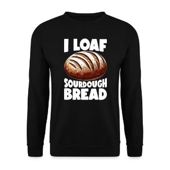 Sourdough Bread Bread Baking Sourdough Starter - Unisex Sweatshirt - black - Front - Alina (178cm) & Michal (187cm)