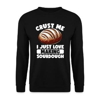 Pain au levain Pain au levain - Sweat-shirt Unisexe - noir - Devant - Alina (178cm) & Michal (187cm)