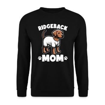 Rhodesian Ridgeback Dog Rhodesian Ridgebacks - Unisex Sweatshirt - black - Front - Alina (178cm) & Michal (187cm)