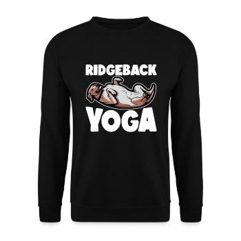 Chien Rhodesian Ridgeback Rhodesian Ridgebacks - Sweat-shirt Unisexe - noir - Devant - Alina (178cm) & Michal (187cm)