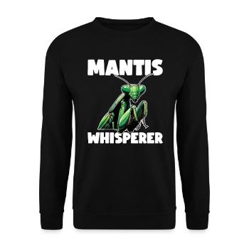 Mante religieuse Entomologie des insectes Entomologiste - Sweat-shirt Unisexe - noir - Devant - Alina (178cm) & Michal (187cm)
