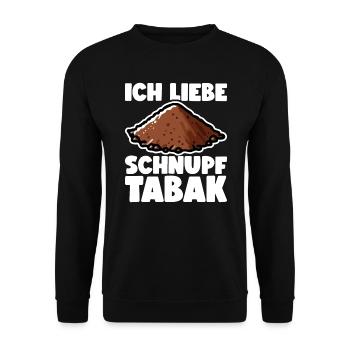 Schnupftabak - Unisex Pullover - Schwarz - Vorne - Alina (178cm) & Michal (187cm)