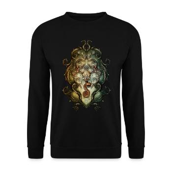 Ornament Monster 3 - Unisex Pullover - Schwarz - Vorne - Alina (178cm) & Michal (187cm)