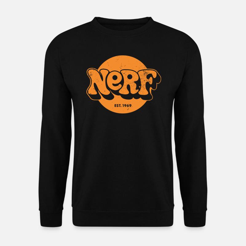 Nerf 1969 Logo Orange - Unisex Pullover - Schwarz