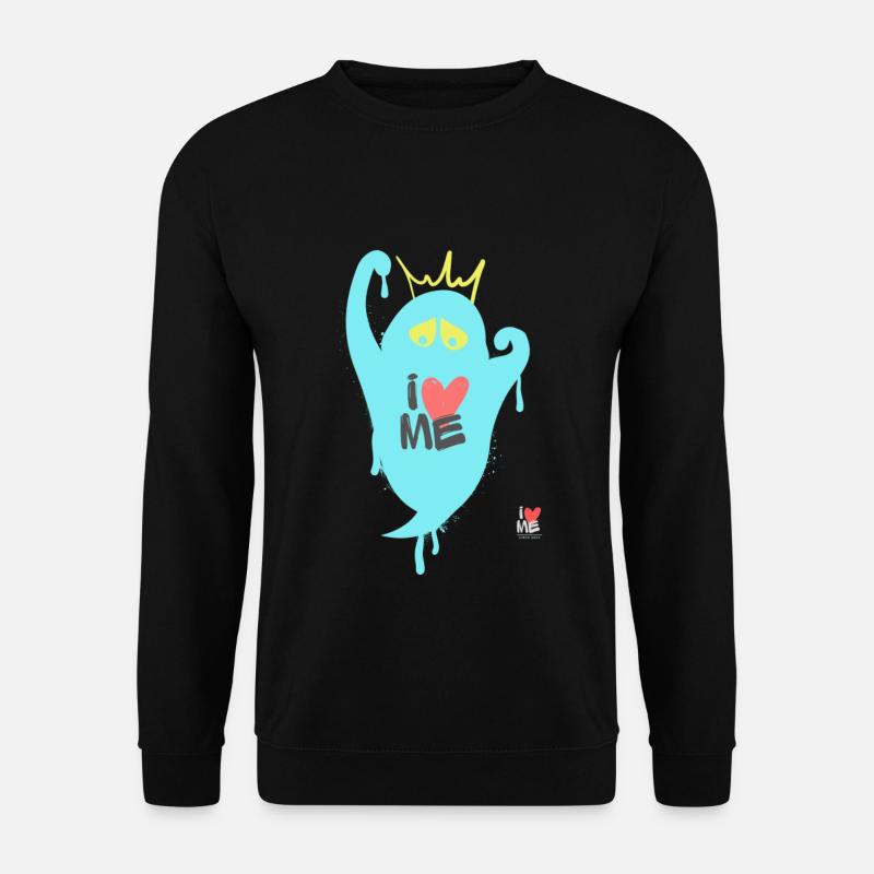 iLoveME Geist - Unisex Pullover - Schwarz