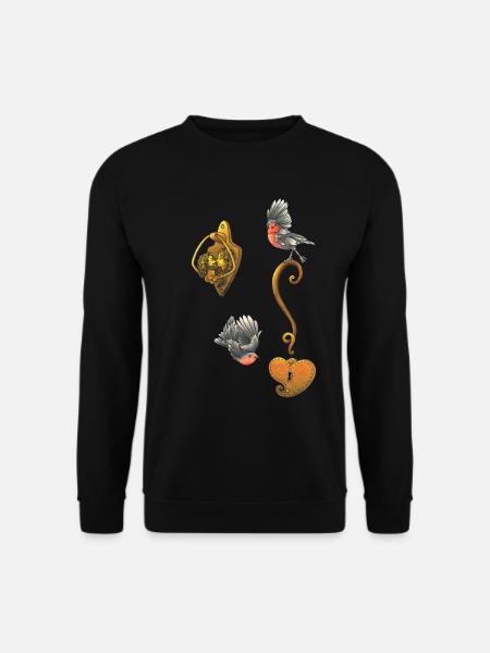 Heart Locksmith - Unisex Sweatshirt - black