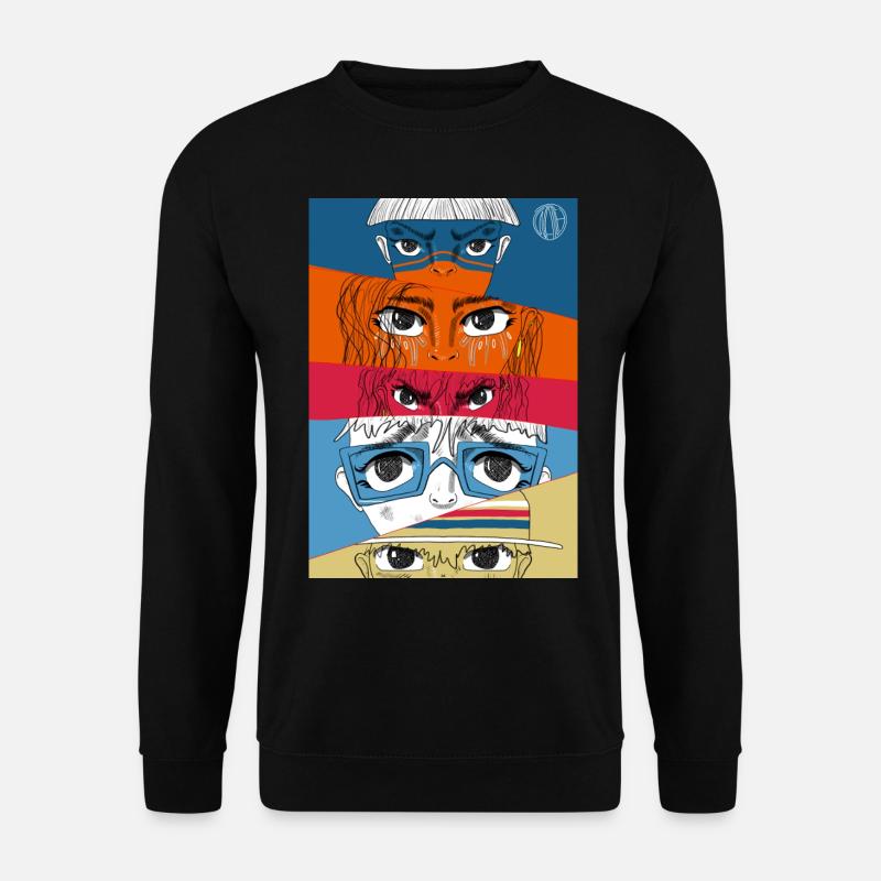 Anime Eyes Collage #1 - Unisex Sweatshirt - black