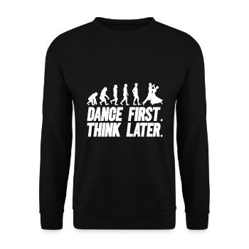 Dance First Think Later Ballroom Couple Dance Dance - Unisex Sweatshirt - black - Front - Alina (178cm) & Michal (187cm)