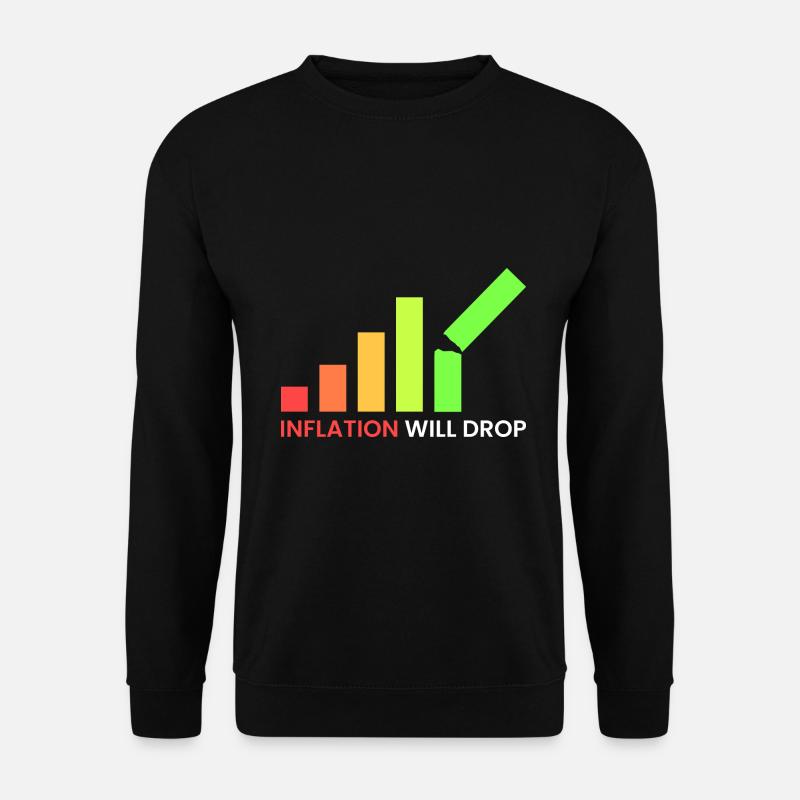 die Inflation wird sinken - Unisex Pullover - Schwarz